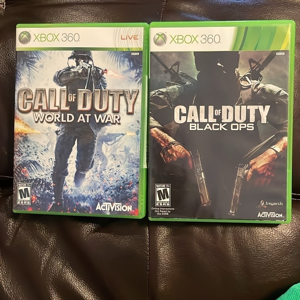 Two games Call of Duty: Black Ops AND Call of Duty World at War lot